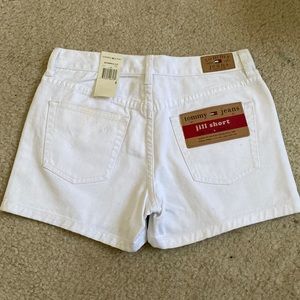 Tommy Jeans white jean shorts